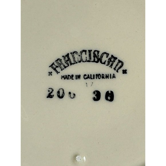 Vintage Franciscan Half Moon Dinnerware 1949-1953 (2) Luncheon Plates Unused - Picture 9 of 12